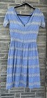 VTG Pat Premo 50’s 60’s Washed Silk Eyelet Tea Dress Light Blue Women's — photo 2