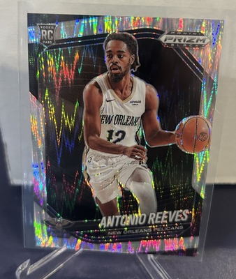 #ad 2024 25 Panini Prizm Black Antonio Reeves #214 Skewed Prizm 249 RC $3.00