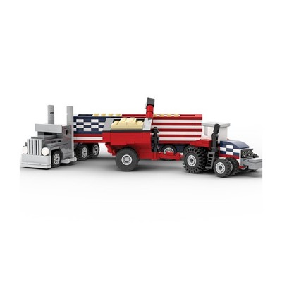 Massey Ferguson 250 USA Annv. Brick Model Hauling Set 389 Pieces ACP1164950