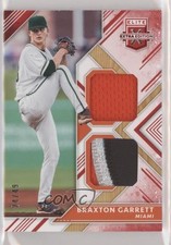 2018 Panini Elite Extra Edition Dual Materials Red 24/49 Braxton Garrett hg6