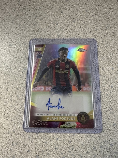 2024 Topps Chrome MLS Ajani Fortune Refractor Rookie Auto