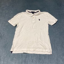 US Polo Assn. Polo Shirt Boys XL 14-16 White Outdoor Performance Golf Tennis