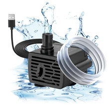 DC 5V USB Water Pump For Fish Tank 3W Mini Submersible Water Pump With Tubing...