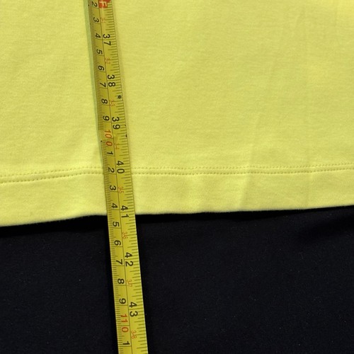 Talbots Neon Yellow Womens Shift Boho Cut Out Embroidered Summer Dress Size X - Picture 13 of 14