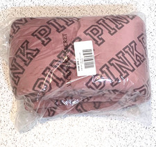 Victoria's Secret PINK Cozy Plush Blanket Sherpa Lined Throw Sold Out NWT