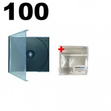 100 STANDARD Black CD Jewel Case 100 OPP Plastic Wrap Bag