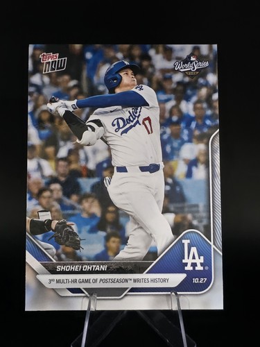 2025 Topps Now 903 Dodgers Shohei Ohtani World Series 3rd Multi HR Game