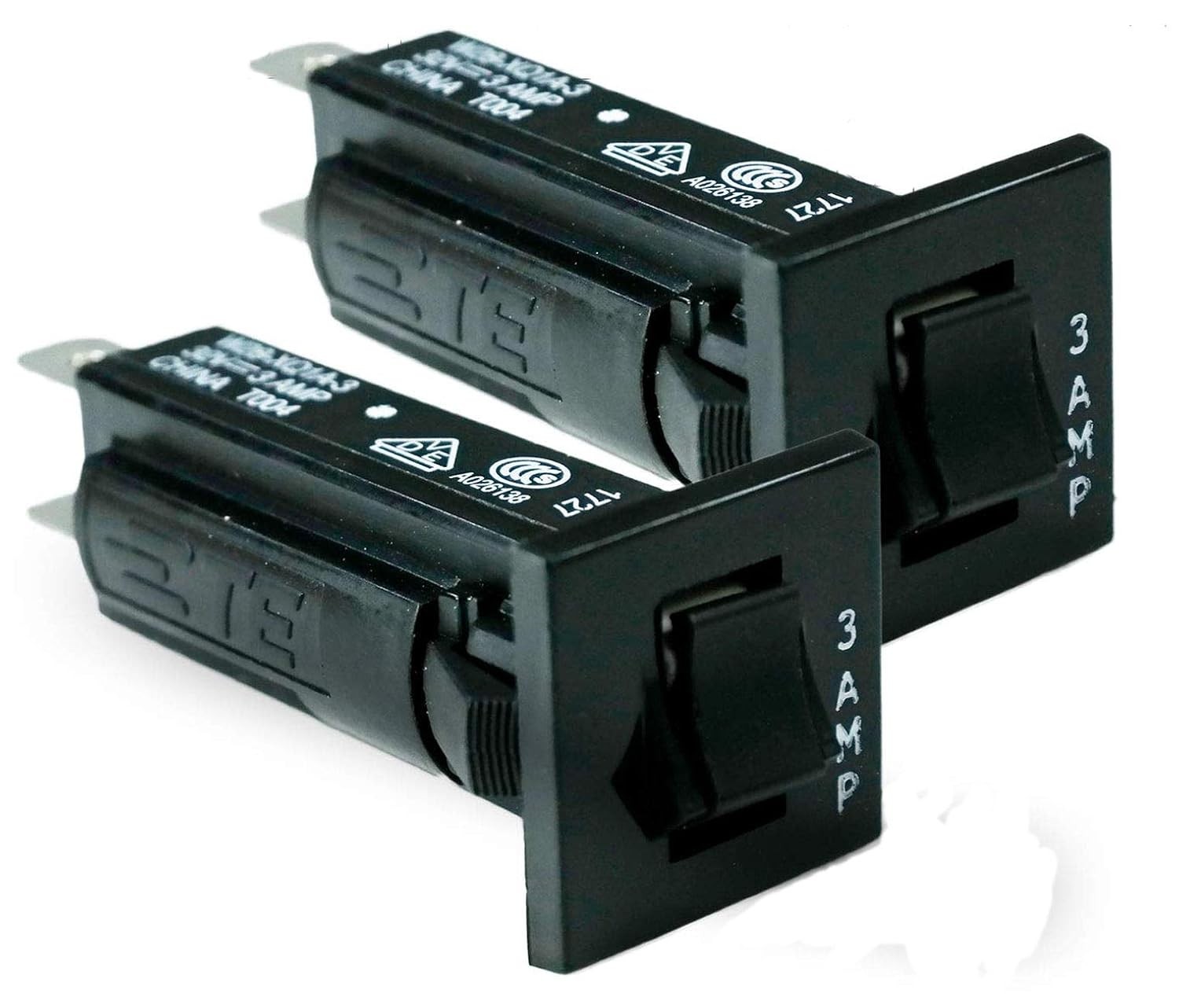 TE Connectivity W28-XQ1A-3 32V 3AMP 250V ~ 50/60Hz Circuit Breaker (Pack of...