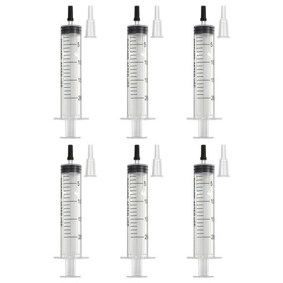 6Pcs DTF Syringes Printer Cleaning Kits, 20ML for Cartridges, Black