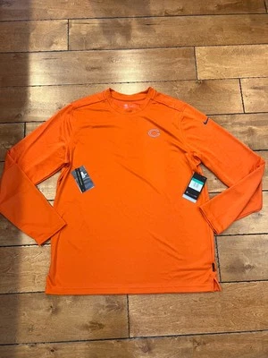 NIKE CHICAGO BEARS NFL FOOTBALL ON FIELD DRI FIT LONG SLEEVE PULLOVER XL $50