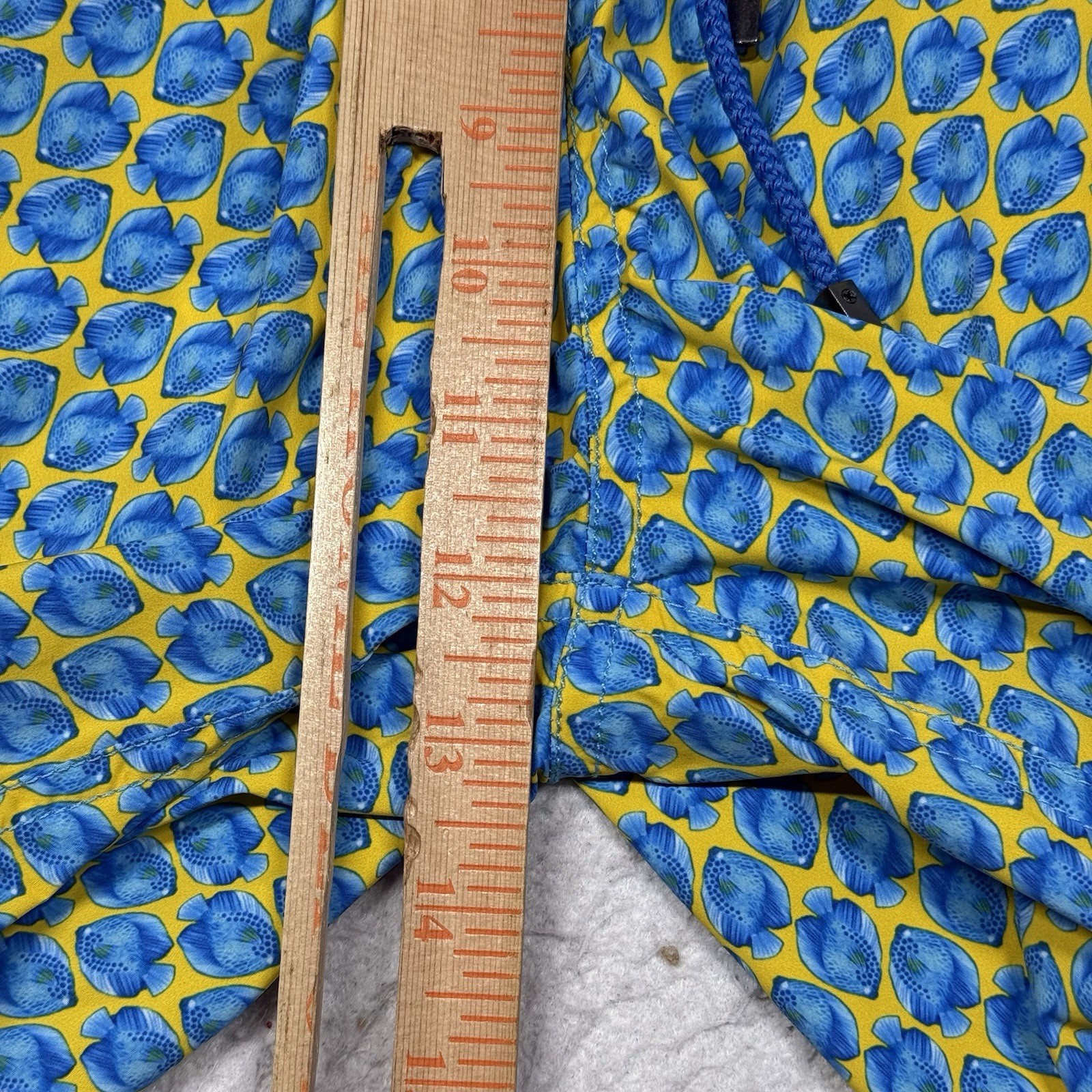 Bugatchi Blue Cosmo Fish Drawstring Swimwear Swim… - image 10