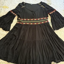 American Eagle Boho Bell Sleeves Ruffle Tiered festival dress size Medium M