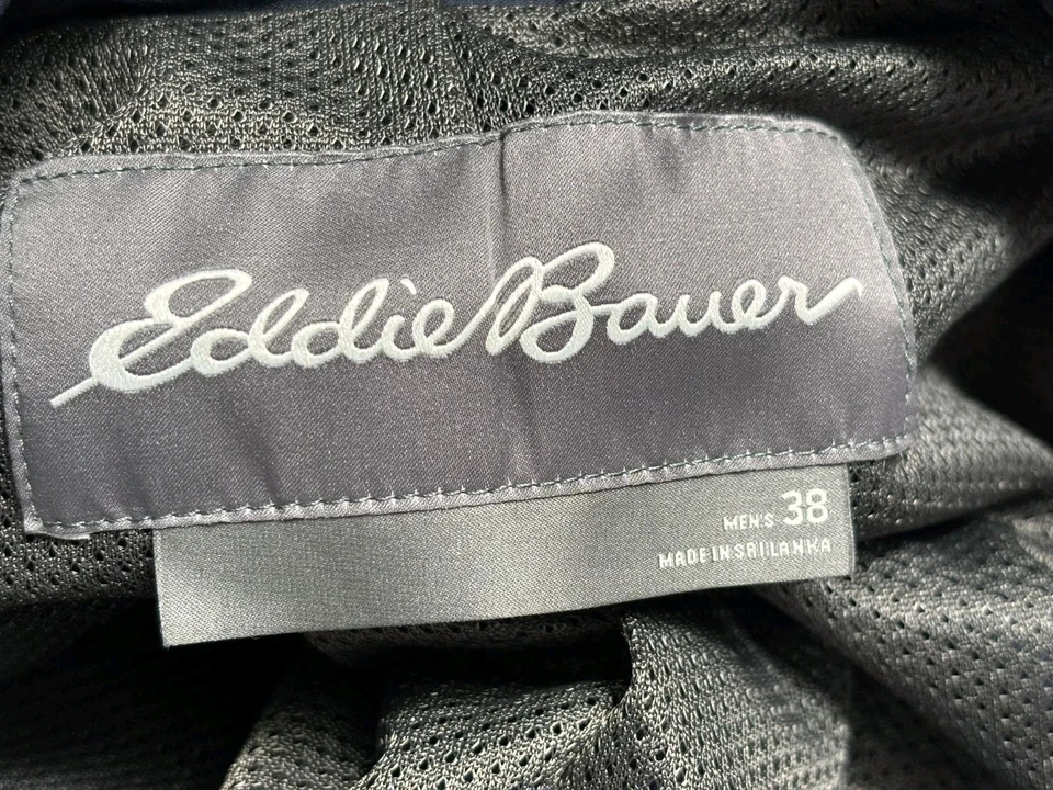 Jaqueta Blazer Eddie Bauer Travex Ultimate Voyager Masculina 38 Azul Marinho Nylon Casaco Elástico - Imagem 3 de 4