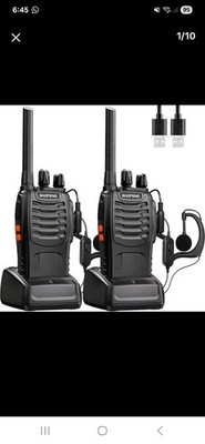 Walkie Talkie Funkgeräte Two-Way UHF Lange Reichweite Sprechfunkgeräte Funkgerät