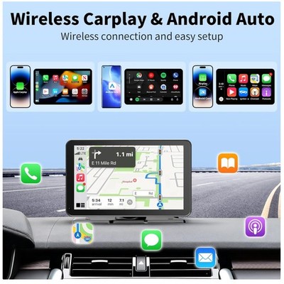 9'' Wireless CarPlay Screen - Smart Touchscreen for Car