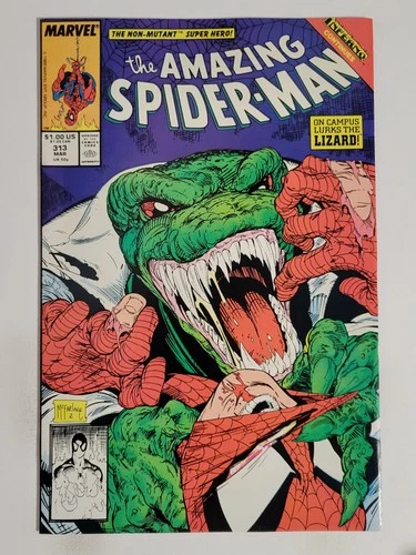 Amazing Spider-man #313 Marvel 1989 VF 8.0 Lizard cover & appearance McFarlane