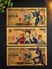 Neon Genesis Evangelion 25th Anniversary Gold Collectible Banknote Set 3pc — photo 2