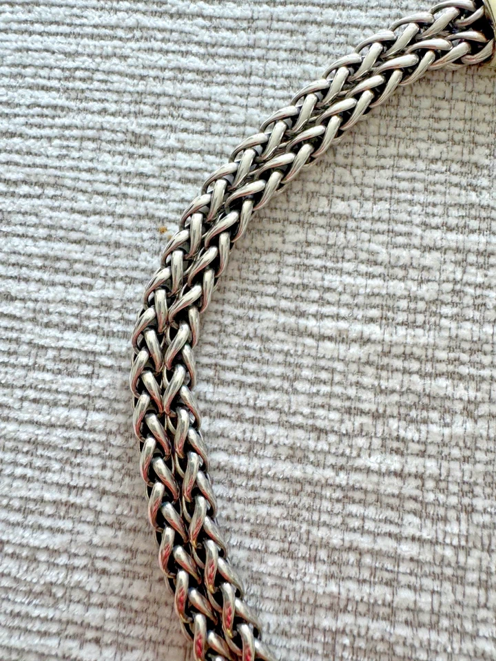 Collar David Yurman Albion Calcedonia Oro 14K Plata de Ley Doble Cadena Foto 4 de 4