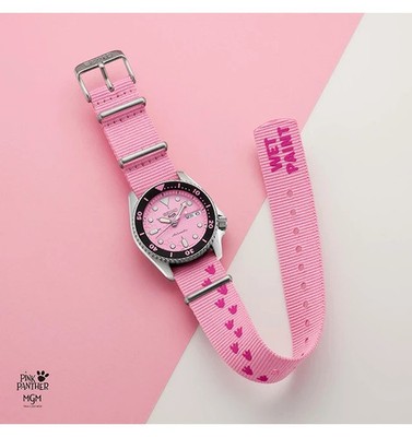 Seiko 5 Sports SKX Pink Panther Limited Edition SBSA321 Men's Day