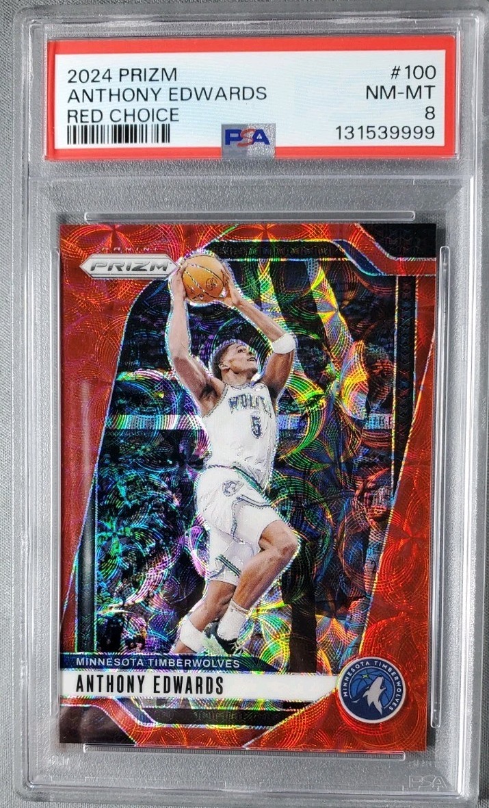 2024-25 Panini Prizm Red Choice /88 - Anthony Edwards #100