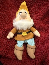 Vintage Disney Store HAPPY Bean Bag Plush Snow White And The Seven Dwarfs