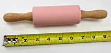 Child's 9 Inch Plastic Rolling Pin with Wooden Handles
