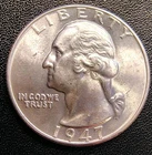 1947 Silver Washington Quarter Uncirculated