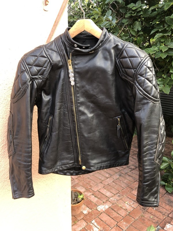 VTG  1960s MENS 40 LANGLITZ LEATHERS Cascade CAFE RACER BIKER jacket MINT!