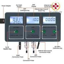 8 in1 1pc Monitor Fish Tank Pool Water Quality Meter
