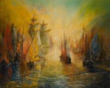 Pinckney Marcius Simons Porcelain Towers Giclee Canvas Print 8x10 Wall Art Decor