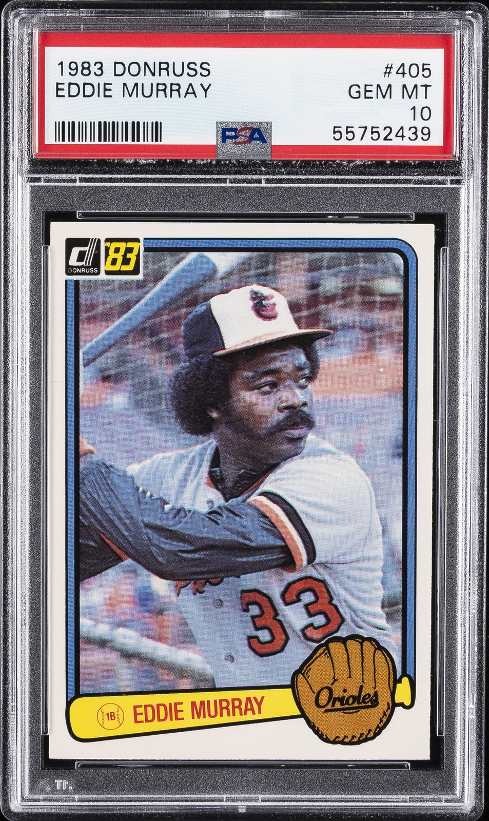 1983 DONRUSS #405 EDDIE MURRAY PSA 10
