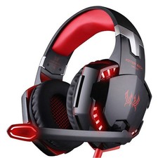 G2000 Head Mounted Gaming Earphones with Wired Illumination Heavy Bass Earphones