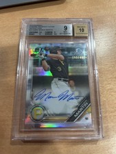 Mason Martin 2019 1st Bowman Chrome Auto Refractor /499 MINT BGS 9 Auto 10
