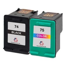 Compatible Ink Cartridge For HP 74 Black and 75 Color-USA