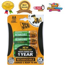 4x AA 1200mAh NiMH Rechargeable Batteries - Cost-Effective & Sustainable Power 2.50 per battery