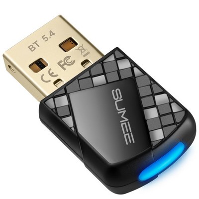 Bluetooth 5.4 USB Adapter for PC - Wireless Dongle Transmitter/Receiver, Plug...