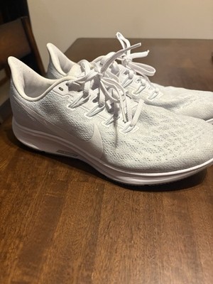 Nike Air Zoom Pegasus 36 White/Half Blue Mesh Lace-Up AQ2210-100 Size 10