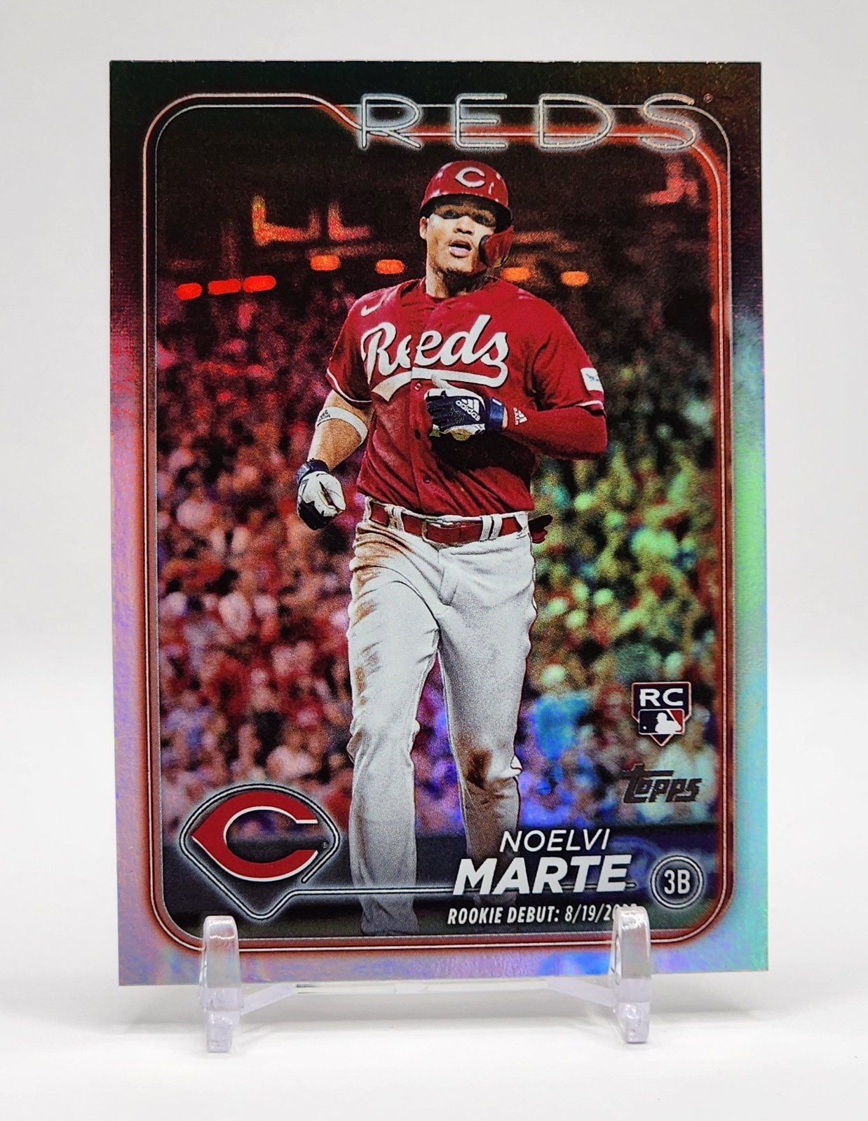 2024 Topps Update Series NOELVI MARTE Rookie Debut Rainbow Foil RC REDS #US187