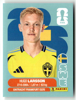 Panini 2026 World Cup Amerika WM Sticker No. SWE 9 Hugo Larsson Schweden