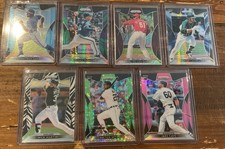 2019 Prizm Parallel/#’d Lot of 7 MLB Baseball Cards 