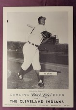 1956 Carling Black Label Beer Cleveland Indians Al Smith