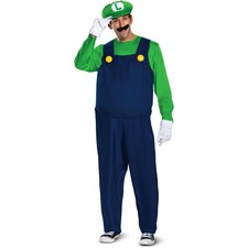 Nintendo Super Mario Luigi Deluxe Adult Costume 11001