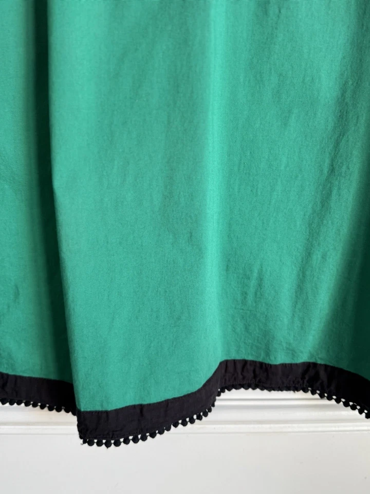 Vestido Vintage Almatrichi Madrid España Verde Negro Encaje Talla XL Vacaciones Romántico Foto 4 de 4