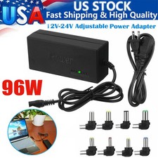 Universal Laptop Charger Adapter For Notebook 12-24V Adjustable 96W Power Supply