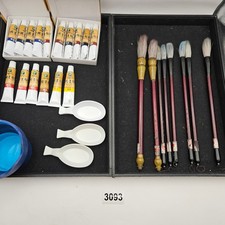 CHINESE CALLIGRAPHY BRUSH LOT MARIES PAINTING COLORS BRUSHES ART SUPPLIES