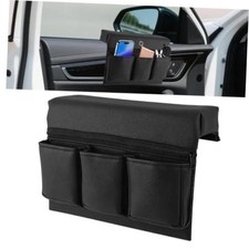 Car Window Armrest Storage Box, Car Door Armrest Pad, Multifunctional Black