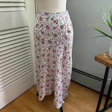 ISABEL MARANT Womens Skirt 40 US Large Lisanne Ditzy Floral Asymmetric Midi