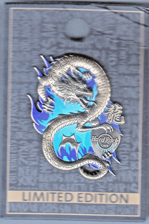 Hard Rock Cafe Pin: Kuala Lumpur Oriental Guitar Pick Dragon le