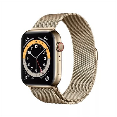 Apple Watch Series 6 GPS + LTE 40MM Gold Stainless Steel Case & Milanese Loop