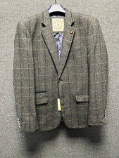 House of Cavani Albert Grey Blazer 42"R rrp 140 TD024 VV 10